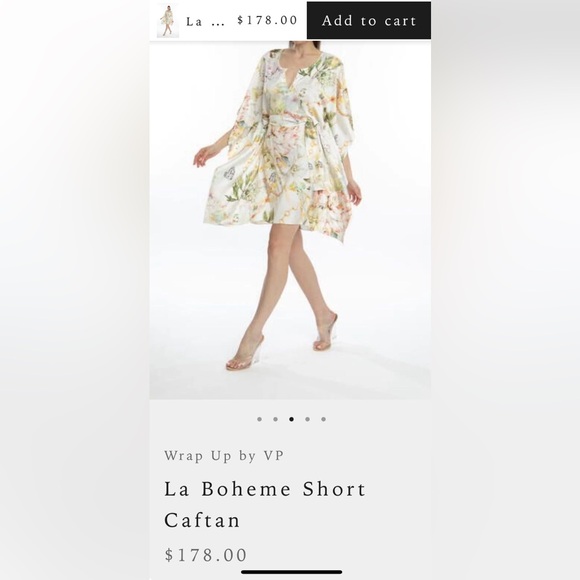 La Boheme Short Caftan/Dress - Picture 5 of 10